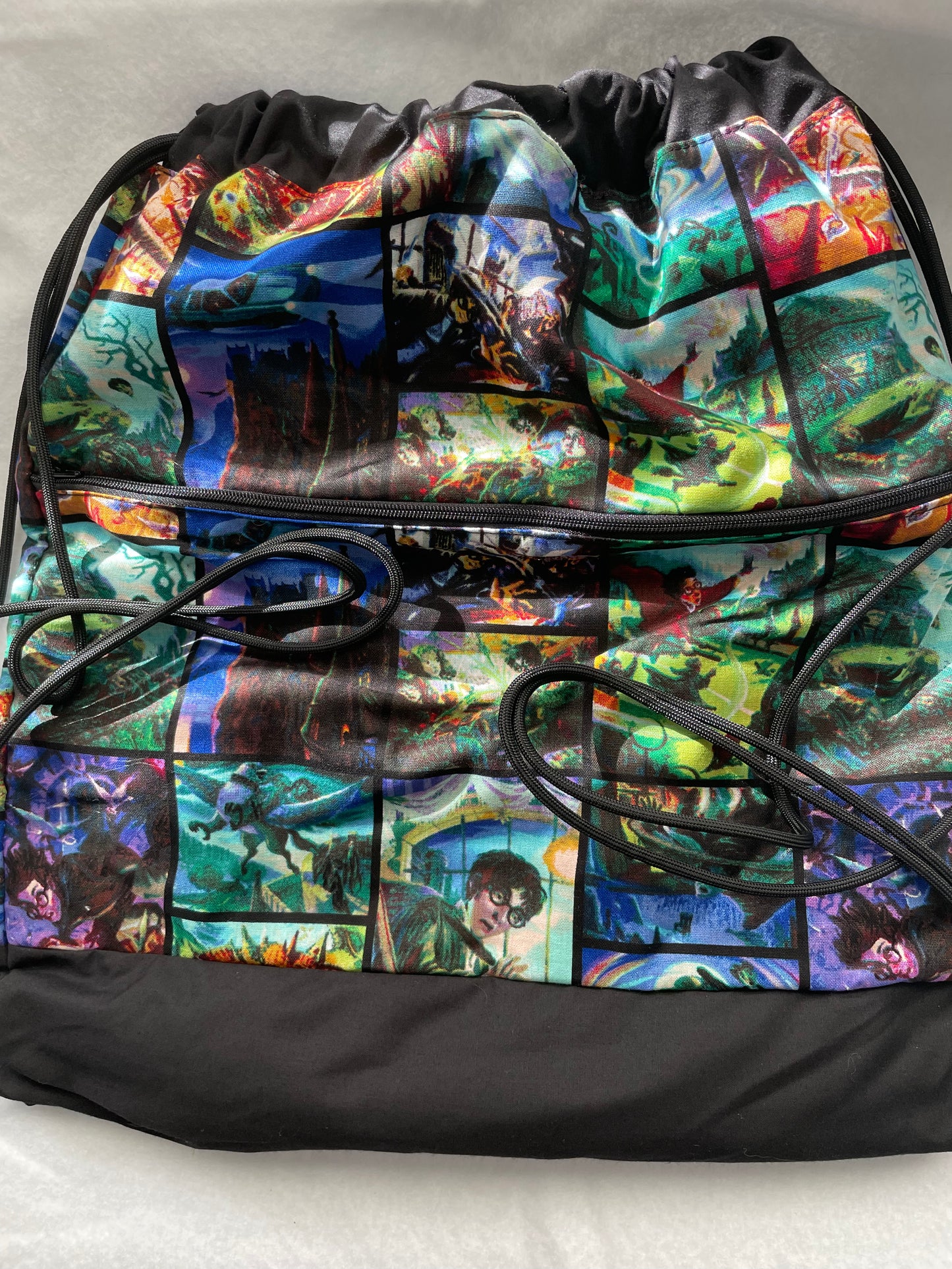 Drawstring Backpack with Wand Pocket